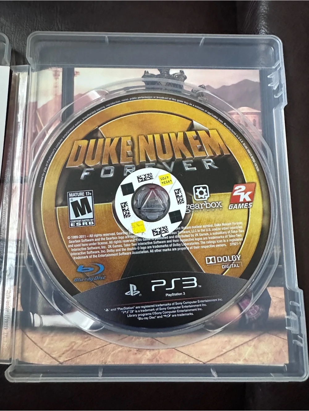 Sony PS3 Duke Nukem Forever CD video game Mature 17+ multiplayer